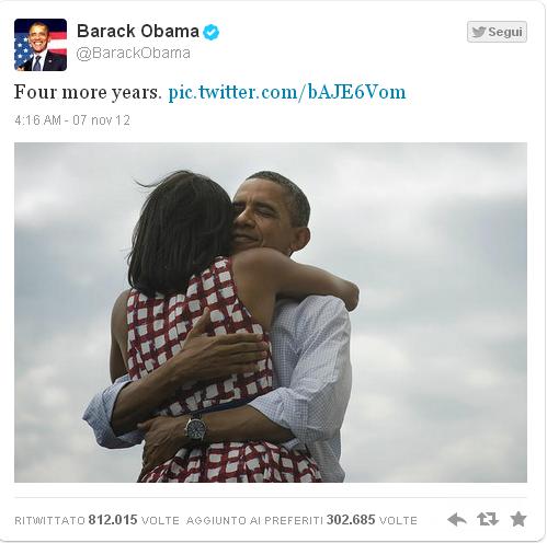 tweet obama four more years