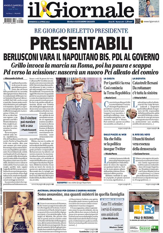 Il giornale 21 aprile 20131