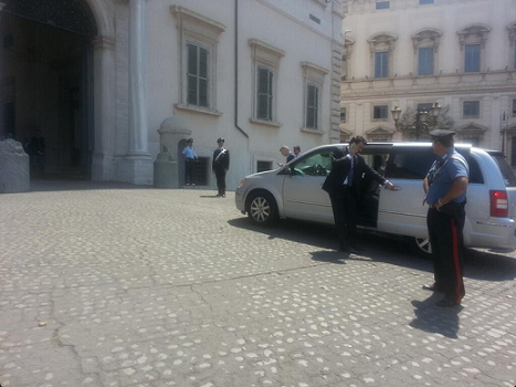 m5s quirinale arrivo