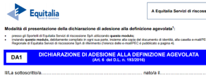 Modulo Rottamazione Equitalia