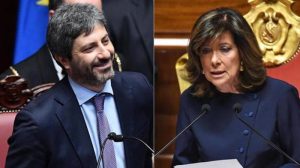 Roberto Fico e Elisabetta Alberti Casellati fonte: quotidiano.net