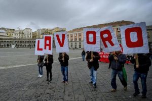 disoccupazione in salita