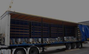 fissaggio carico nel camion