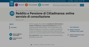 reddito e pensione di cittadinanza