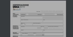 certificazione unica 2019 inps