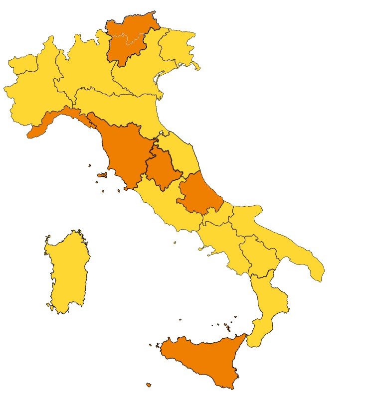 Covid La Nuova Mappa Dei Colori Delle Regioni Dal 14 Febbraio 2021 Leggioggi