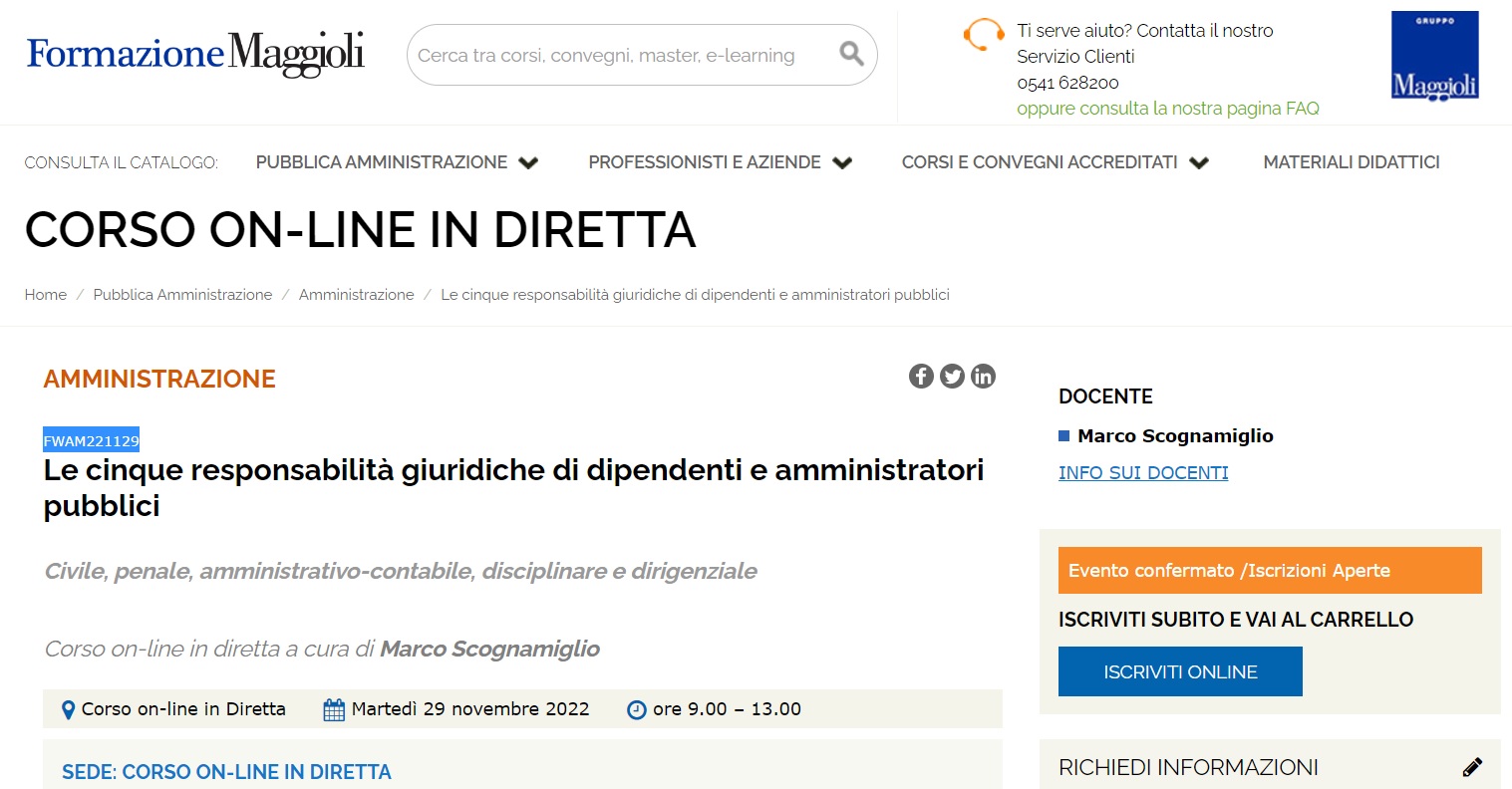 Dipendenti e amministratori PA: le 5 responsabilità giuridiche Dipendenti e amministratori PA: le 5 responsabilità giuridiche