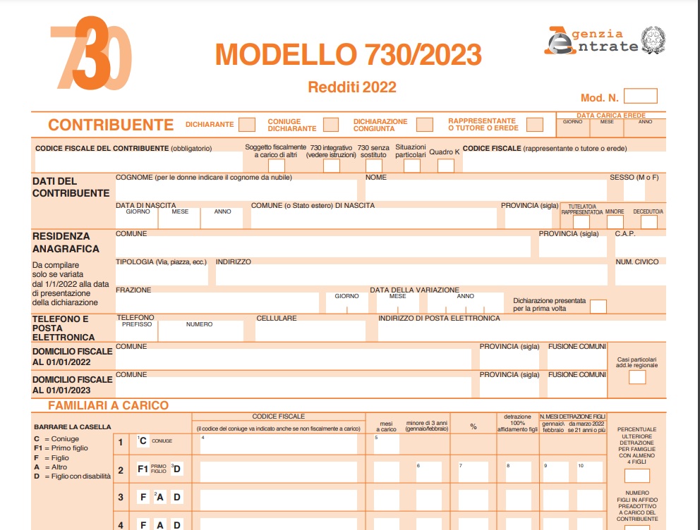 Modello 730/2023