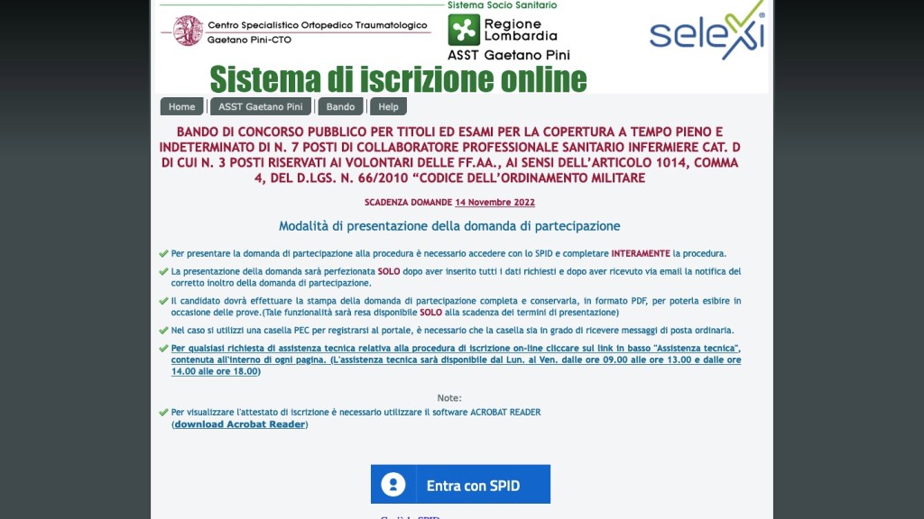 Concorsi Lombardia per infermieri: 47 assunzioni a tempo indeterminato