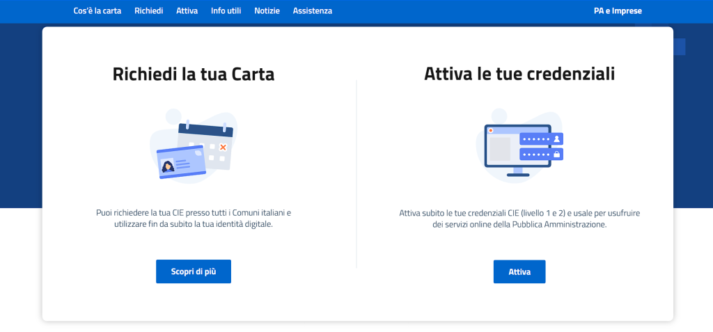 CIE: come usare la Carta d'Identità Elettronica al posto dello SPID per i servizi digitali 1 cie attivazione credenziali