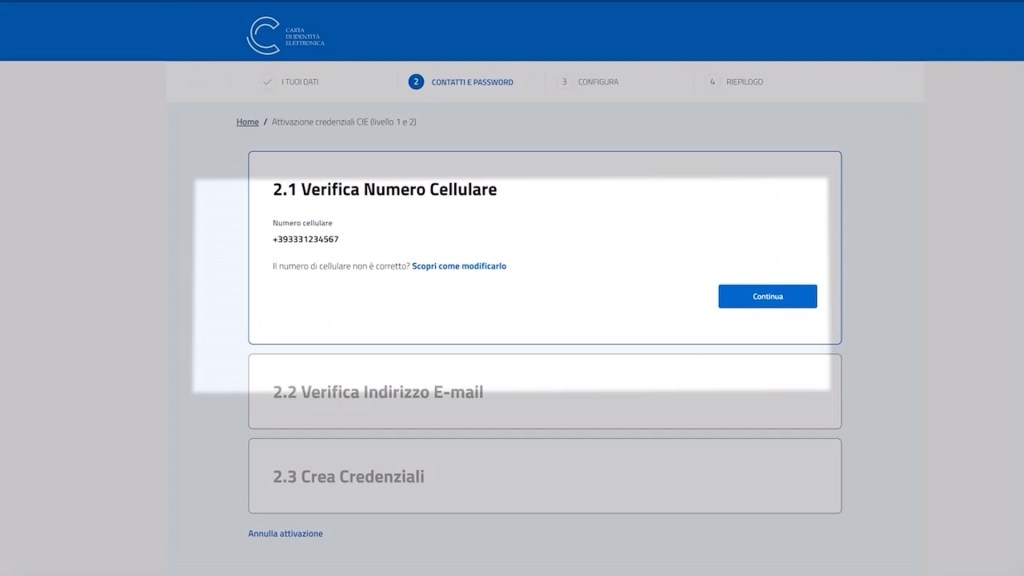 cie scelta credenziali 1