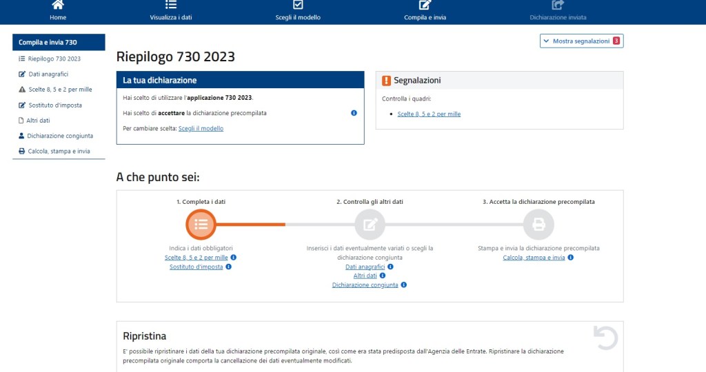 730/2023 in scadenza: invio online entro lunedì 2 ottobre. Istruzioni guidate 3 730 precompilato accetta e invia 2