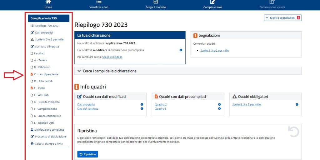 730/2023 in scadenza: invio online entro lunedì 2 ottobre. Istruzioni guidate 5 modifica 730 precompilato 2