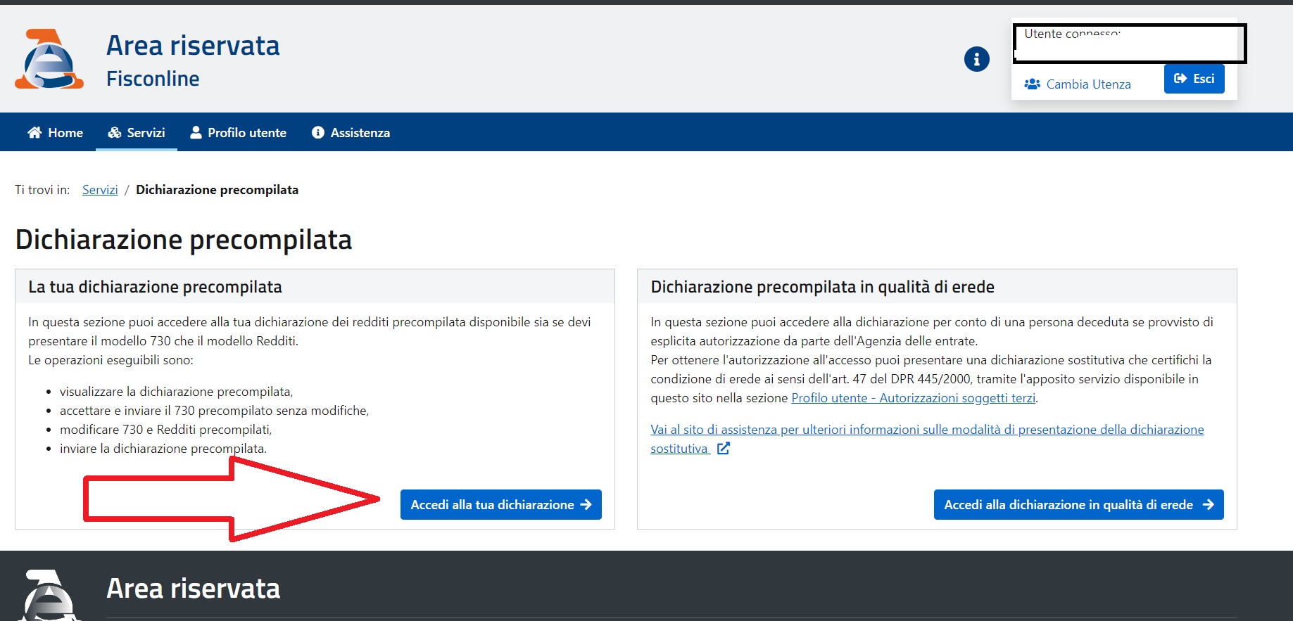 esito calcolo 730 precompilato sei a debito