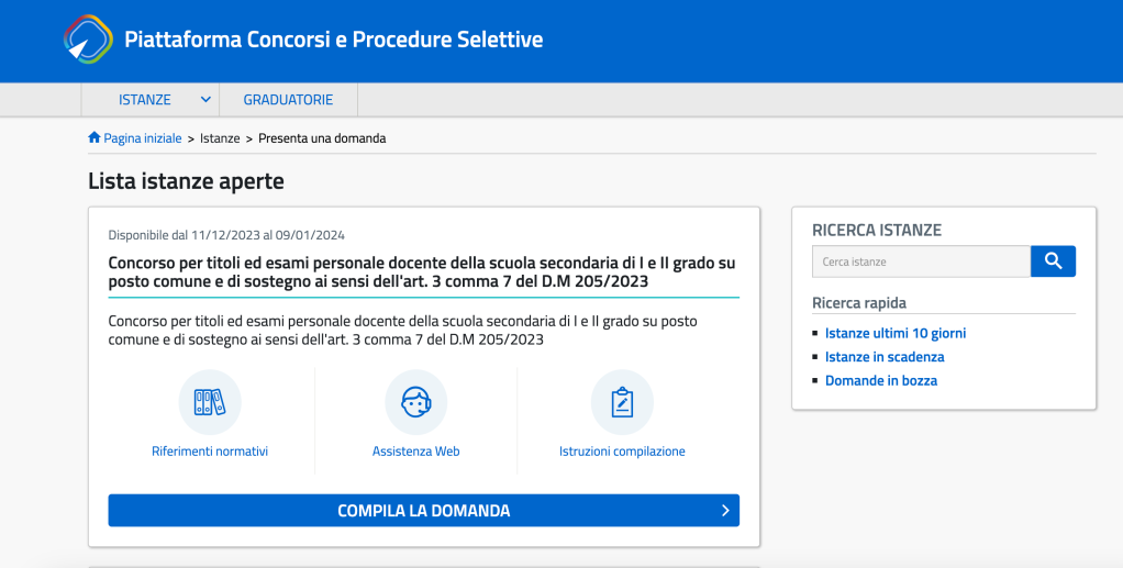 Concorso straordinario ter 2023, domande fino al 9 gennaio: la guida completa 3 concorso straordinario ter home