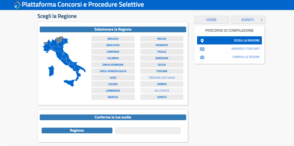 concorso straordinario ter scelta regione