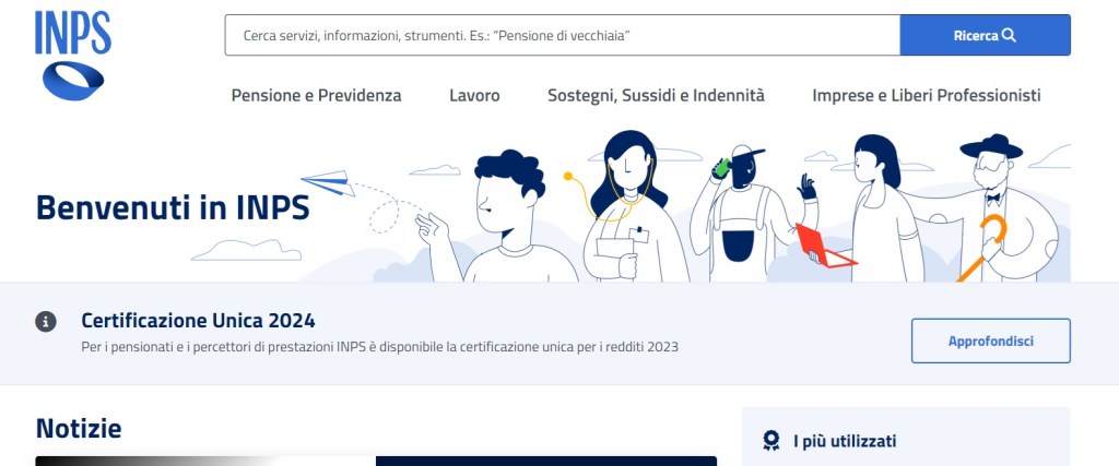 Certificazione unica inps 2024