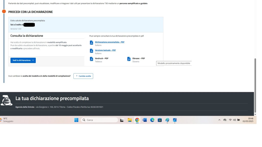 Online la Precompilata 730/2025: come visionarla, scaricarla e stamparla. Procedura guidata 6 foto 6