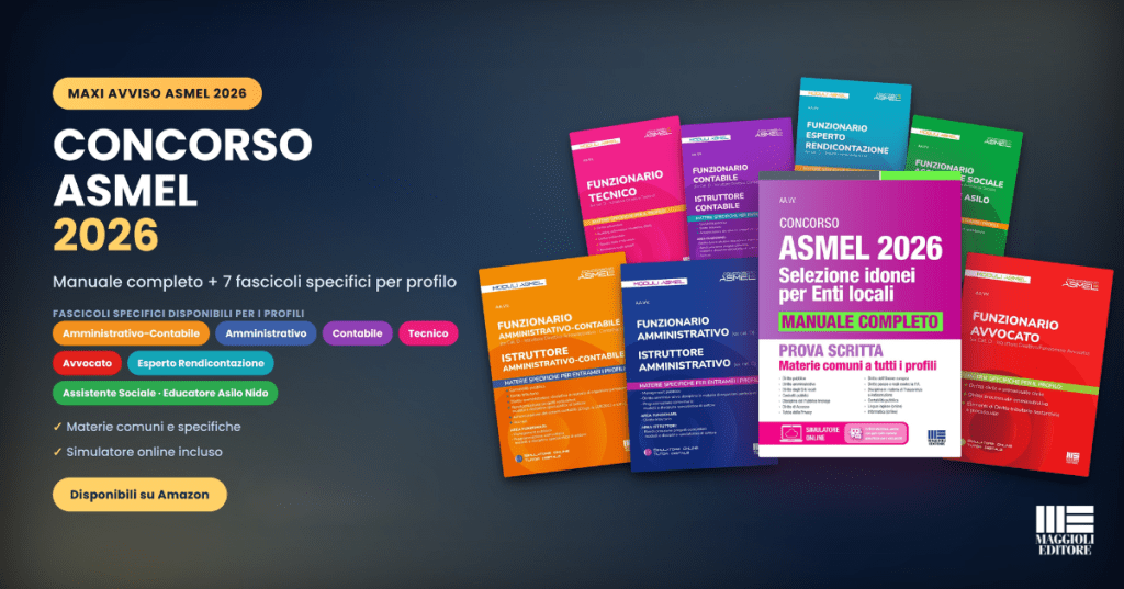 Concorso ASMEL 2026, chi può partecipare? I titoli di studio per ogni profilo 1 Concorso asmel 2026 libri
