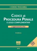 Codice di  procedura penale e leggi complementari