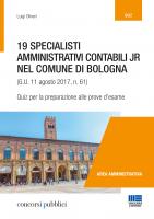 19 SPECIALISTI 
AMMINISTRATIVI CONTABILI JR 
NEL COMUNE DI BOLOGNA