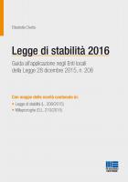 La legge di stabilità 2016
