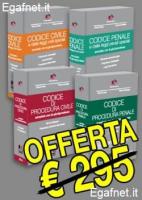 CODICE CIVILE + CODICE PENALE + CODICE DI PROCEDURA CIVILE + CODICE DI PROCEDURA PENALE