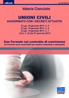 Unioni Civili aggiornato ai decreti attuativi D.Lgs. n. 5 - n .6 - n .7 - del 19 gennaio 2017